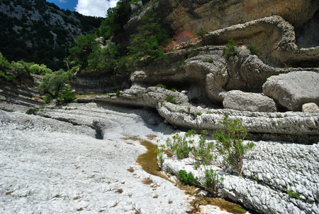 View of Rio Flumineddu near Gorropuの写真素材