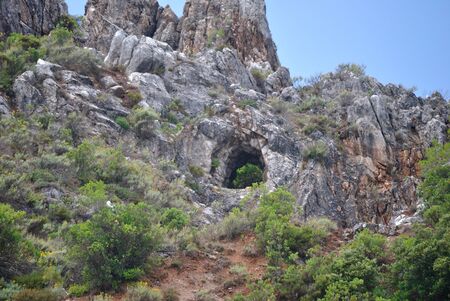 Abandoned mine of Sa Duchessa de Pizzusの写真素材