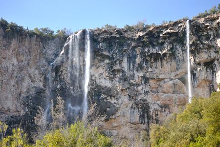 Waterfall of Lequarciの写真素材