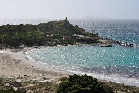 Beach of Punta Molentisの写真素材