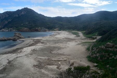Beach of Porto Illixiの写真素材