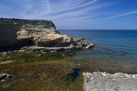 Coast of Capo Mannuの写真素材