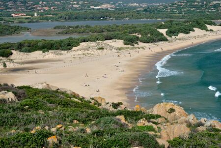 Beach of Su Giudeuの写真素材
