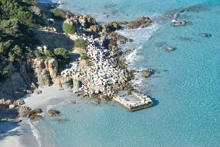 Beach of Porto Giuncoの写真素材