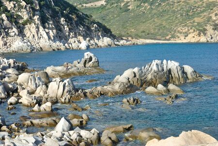 Coast of Punta Molentisの写真素材