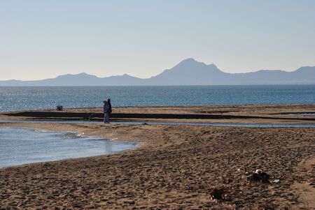 Beach of Porto Coralloの写真素材
