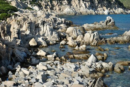 Coast of Punta Molentisの写真素材