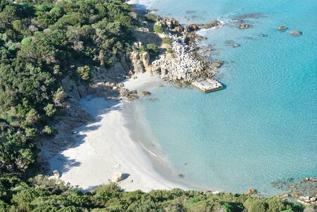 Beach of Porto Giuncoの写真素材