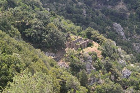 Abandoned mine of Sa Lillaの写真素材