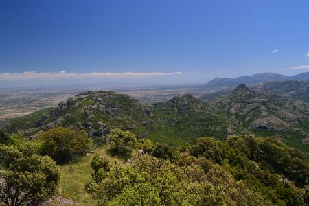 View of Monte Maiori from Monte Arcuentuの写真素材