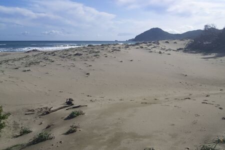 View of the Feraxi beachの写真素材