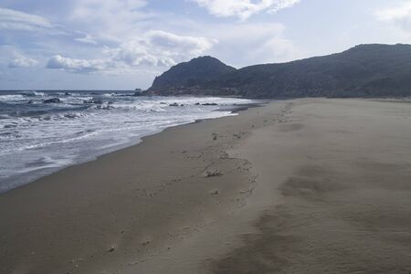 View of the Feraxi beachの写真素材