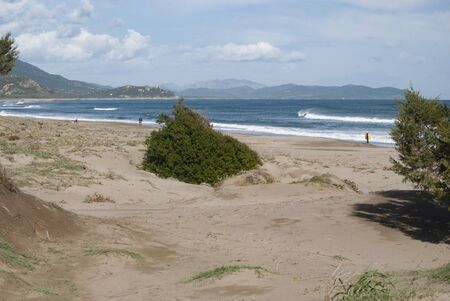 View of the Feraxi beachの写真素材