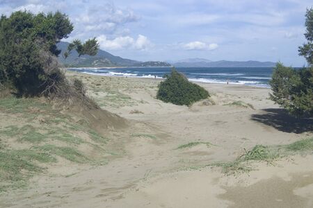 View of the Feraxi beachの写真素材