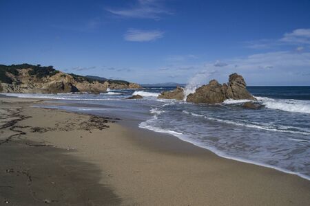 View of Porto Illixi beachの写真素材
