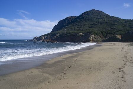 View of Porto Illixi beachの写真素材