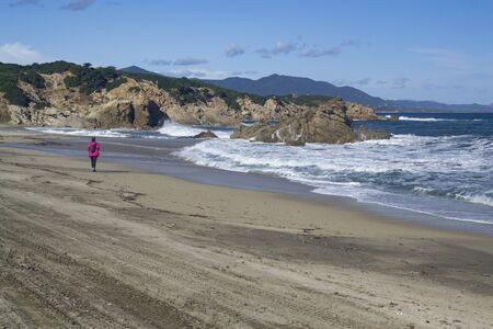 View of Porto Illixi beachの写真素材