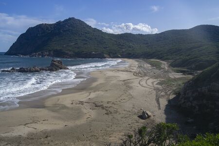 View of Porto Illixi beachの写真素材