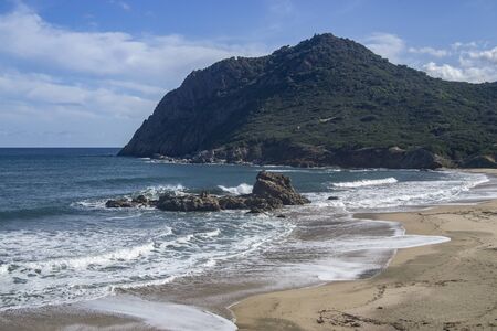 View of Porto Illixi beachの写真素材