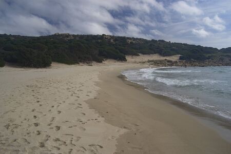 View of Cala Cipolla beachの写真素材