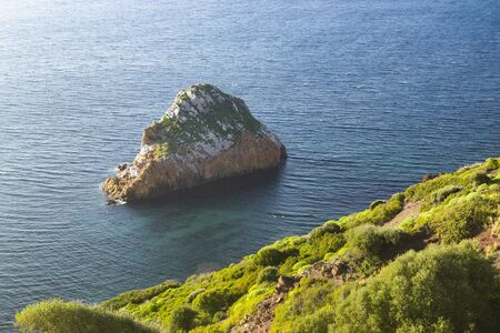 The coast of Nebida, The Dead reefの写真素材