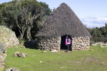 Refuge of the shepherd, called pinnettoの写真素材