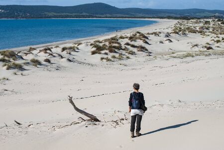 The white dunes of Is Arenas Biancas, Teuladaの写真素材