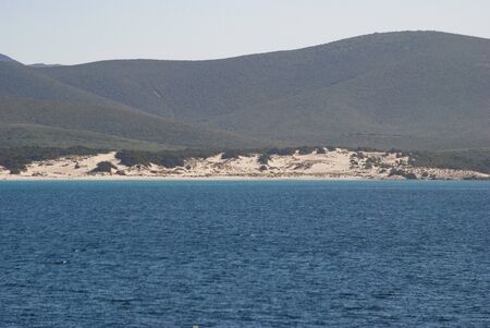 The white dunes of Is Arenas Biancas, Teuladaの写真素材