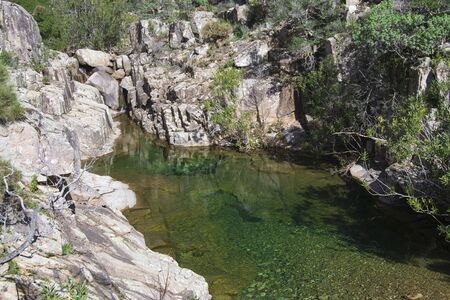 View of Piscina Irgas canyonの写真素材