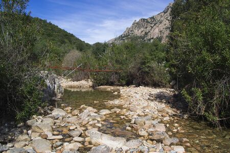 View of Piscina Irgas canyonの写真素材