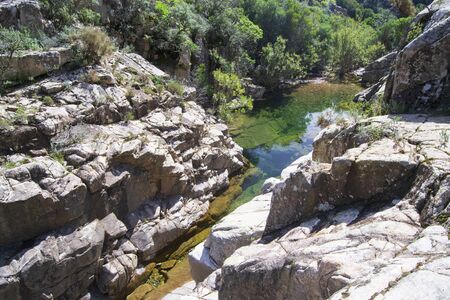 View of Piscina Irgas canyon