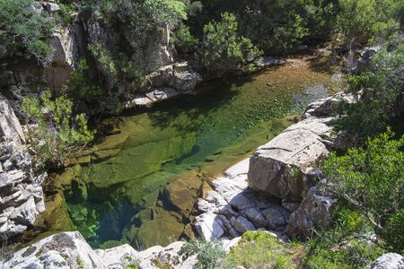 View of Piscina Irgas canyonの写真素材