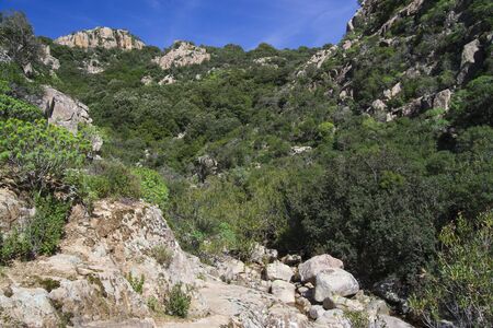 View of Piscina Irgas canyonの写真素材