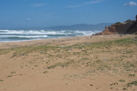 View of Scivu beachの写真素材