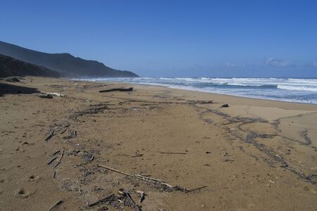 View of Scivu beachの写真素材