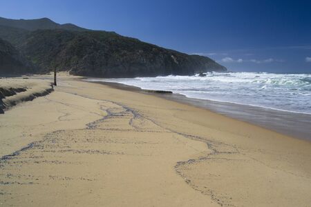 View of Scivu beachの写真素材