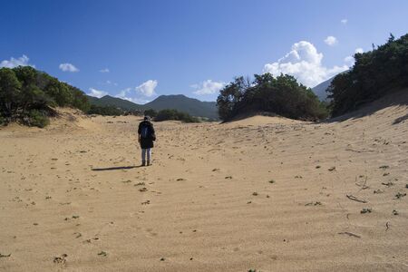The sand dunes of Scivuの写真素材