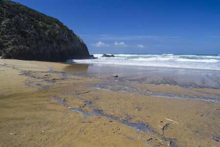 View of Scivu beachの写真素材