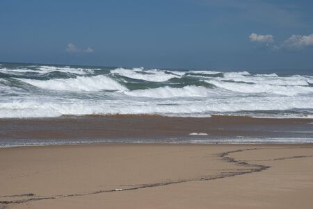 View of Scivu beachの写真素材