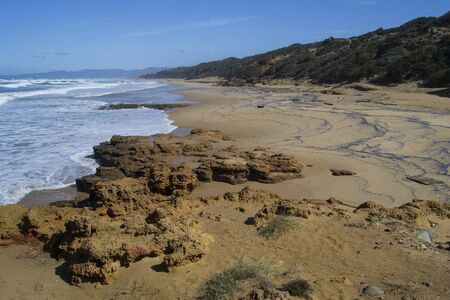 View of Scivu beachの写真素材