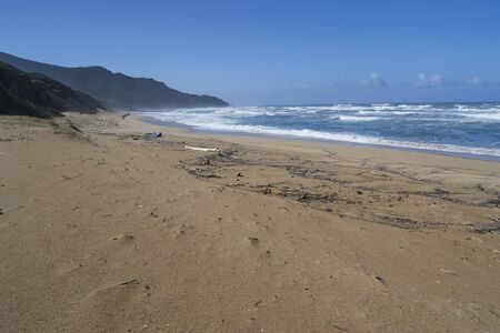 View of Scivu beachの写真素材