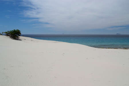 View of the beach and dunes of Arenas Biancasの写真素材