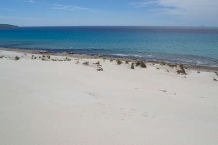 View of the beach and dunes of Arenas Biancasの写真素材