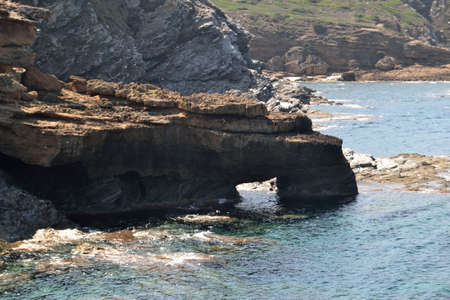 The coast of Argentieraの写真素材