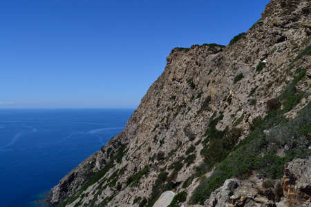 The coast of Punta Argentieraの写真素材
