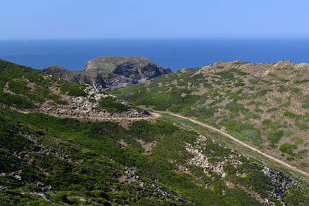 The coast of Argentieraの写真素材