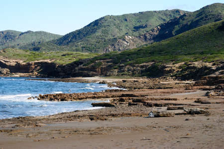 The coast of Porto Palmasの写真素材