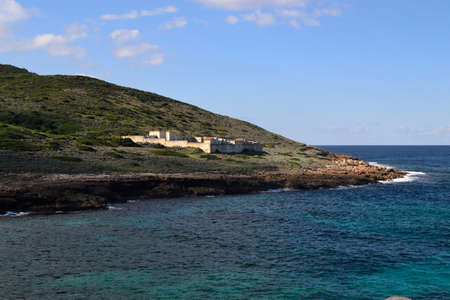 The coast of Porto Palmasの写真素材