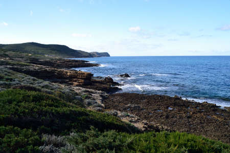 The coast of Porto Palmasの写真素材
