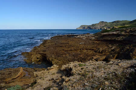The coast of Porto Palmasの写真素材
